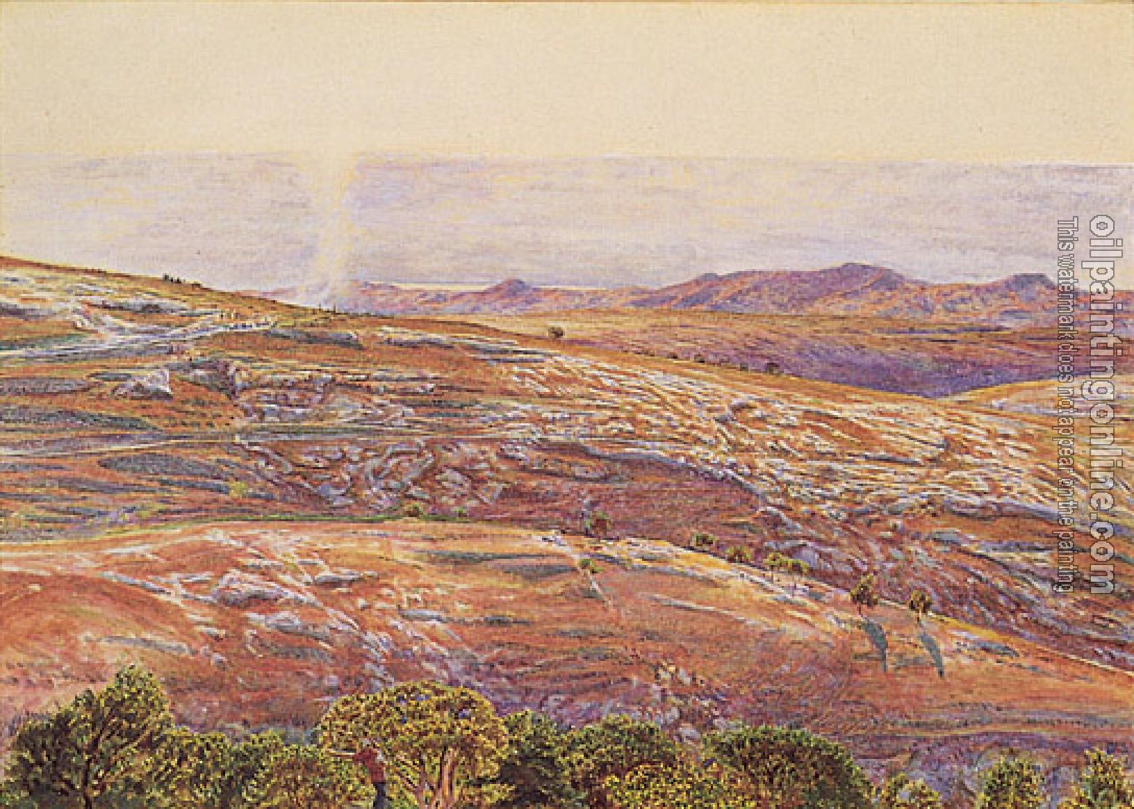 Hunt, William Holman - The Dead Sea from Siloam